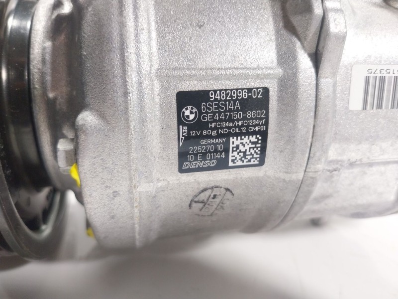 Recambio de compresor aire acondicionado para bmw 3 (g20, g80, g28) 330 i referencia OEM IAM 64529482996 948299602 
