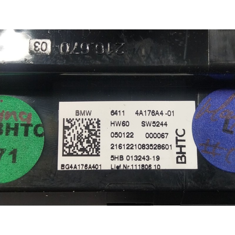 Recambio de mando climatizador para bmw 8 descapotable (g14, f91) 840 i xdrive referencia OEM IAM 64114A176B0 64114A178A4-01 