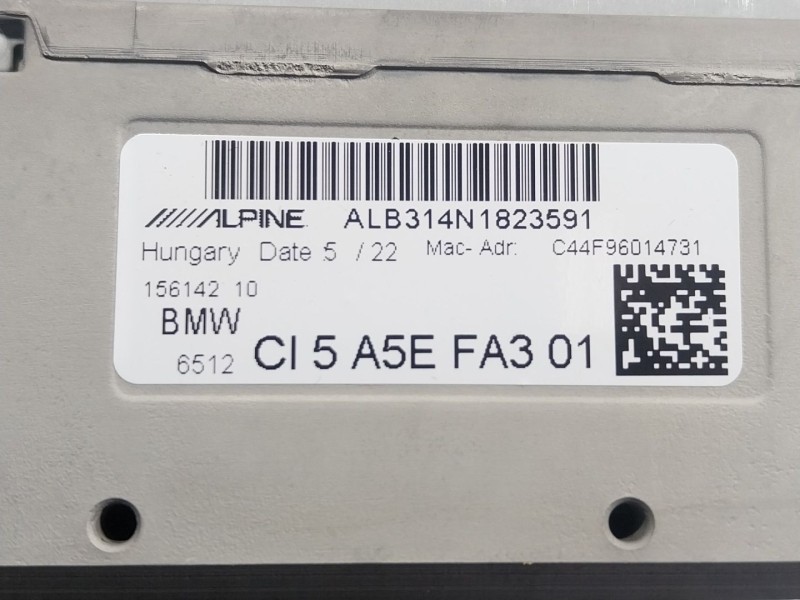 Recambio de sistema audio / radio cd para bmw 8 descapotable (g14, f91) 840 i xdrive referencia OEM IAM 65125B48520 6512C44F9601