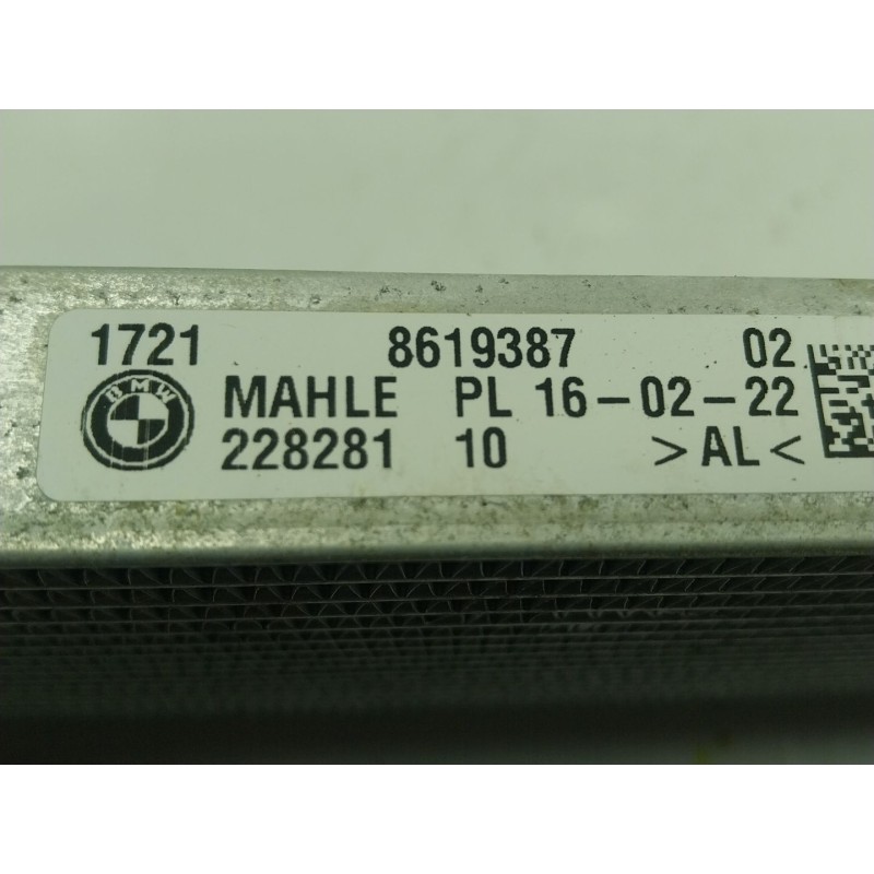 Recambio de radiador aceite para bmw 8 descapotable (g14, f91) 840 i xdrive referencia OEM IAM 17218619387 1721861938702 