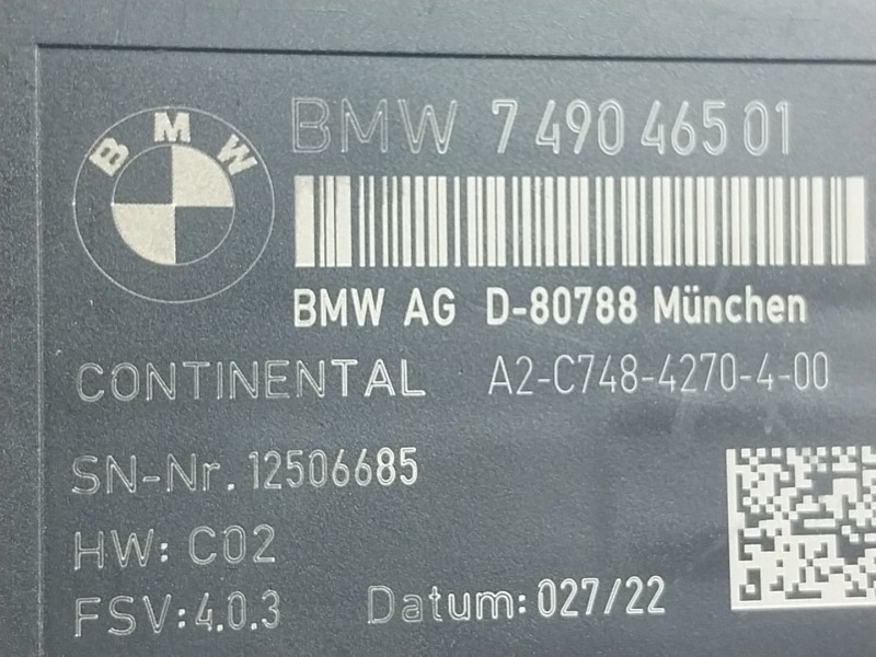 Recambio de modulo electronico para bmw 8 descapotable (g14, f91) 840 i xdrive referencia OEM IAM 61357490465 749046501 