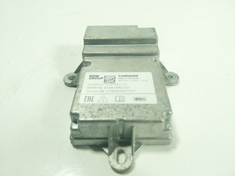 Recambio de centralita airbag para bmw x3 (g01, f97, g08) xdrive 20 d mild-hybrid referencia OEM IAM 65775A19AC1 315A19AC101 