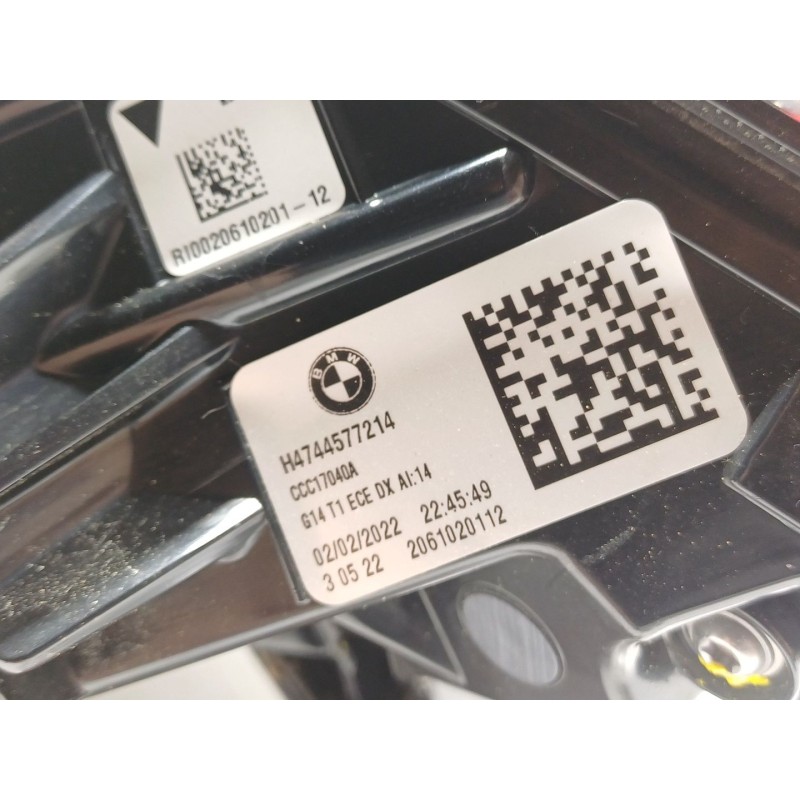 Recambio de piloto trasero derecho para bmw 8 coupé (g15, f92) 840 i xdrive referencia OEM IAM 63217445772 H4744577214 