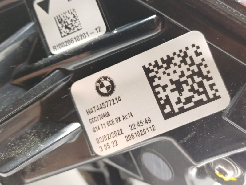 Recambio de piloto trasero derecho para bmw 8 coupé (g15, f92) 840 i xdrive referencia OEM IAM 63217445772 H4744577214 