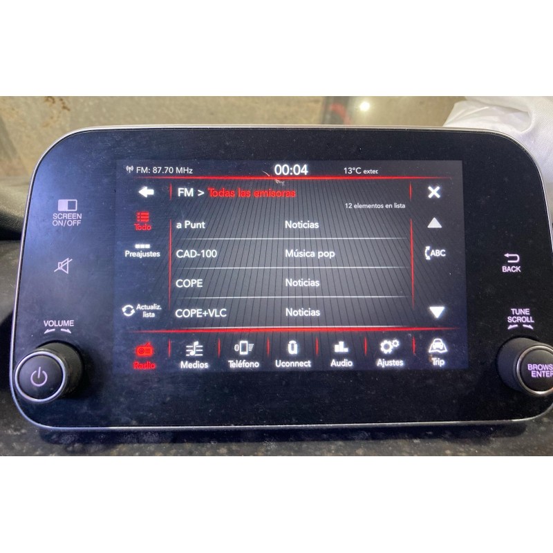 Recambio de pantalla multifuncion para fiat tipo hatchback (356_, 357_) 1.3 d (356hxh1a) referencia OEM IAM 735652559 0735652559