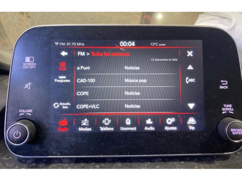 Recambio de pantalla multifuncion para fiat tipo hatchback (356_, 357_) 1.3 d (356hxh1a) referencia OEM IAM 735652559 0735652559