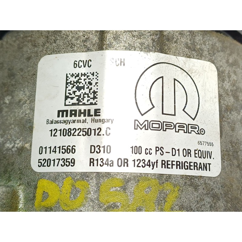 Recambio de compresor aire acondicionado para fiat tipo hatchback (356_, 357_) 1.3 d (356hxh1a) referencia OEM IAM 52017359 5201