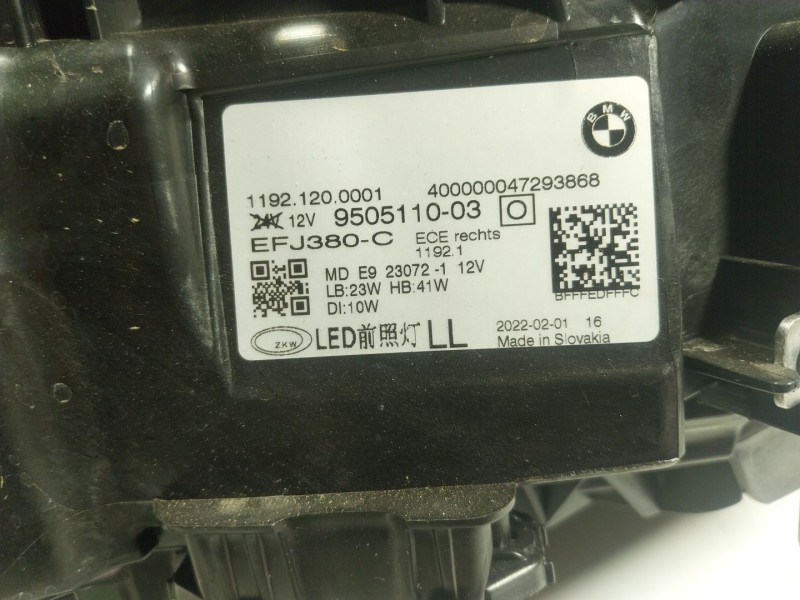 Recambio de faro derecho para bmw 4 descapotable (g23, g83) 430 i xdrive referencia OEM IAM 63118084886 11921200001 