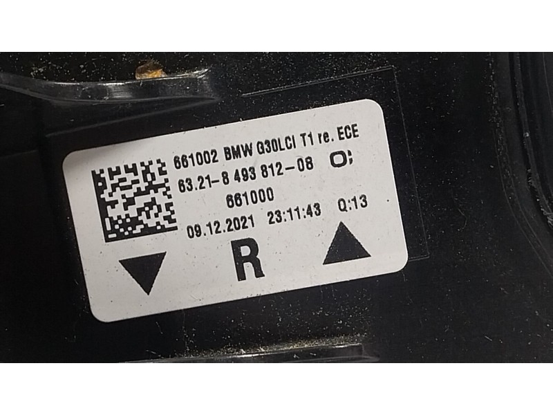 Recambio de piloto trasero derecho para bmw 5 (g30, f90) 530 i xdrive referencia OEM IAM 63218493812 6321849381208 