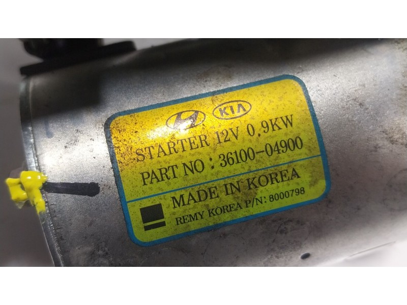 Recambio de motor arranque para hyundai i20 ii (gb, ib) 1.0 t-gdi referencia OEM IAM  3610004900. 