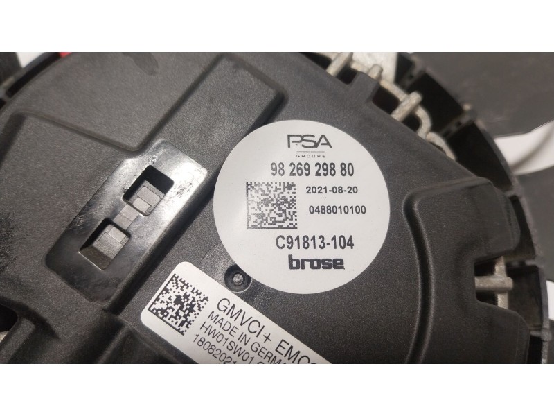 Recambio de electroventilador para peugeot 208 ii (ub_, up_, uw_, uj_) e-208 referencia OEM IAM 9826929880  