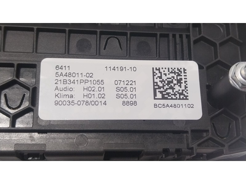 Recambio de mando climatizador para bmw 5 (g30, f90) 530 d xdrive referencia OEM IAM 61315A480C4 64115A4801102 