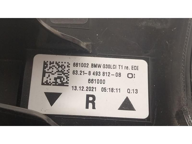 Recambio de piloto trasero derecho para bmw 5 (g30, f90) 530 d xdrive referencia OEM IAM 63218493812 6321849381208 