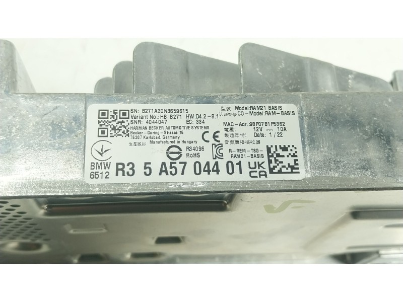 Recambio de modulo electronico para bmw 5 (g30, f90) 530 d xdrive referencia OEM IAM 65125A57044 5A5704401 