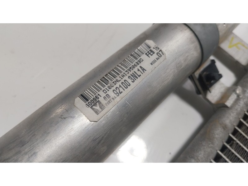 Recambio de condensador aire acondicionado para nissan nv200 furgoneta e-nv (me0n) referencia OEM IAM 921003NL1A 921003NL1A 