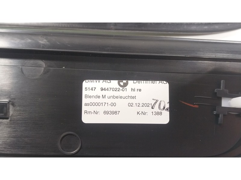 Recambio de moldura para bmw 5 (g30, f90) 530 d xdrive referencia OEM IAM 51479447021 5147944702201 51479447022