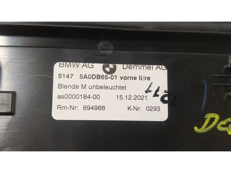 Recambio de moldura para bmw 5 (g30, f90) 530 d xdrive referencia OEM IAM 51475A0DB65 51475A0DB6501 