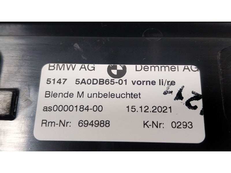 Recambio de moldura para bmw 5 (g30, f90) 530 d xdrive referencia OEM IAM 51475A0DB65 51475A0DB6501 