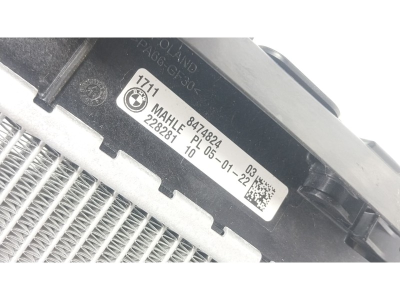 Recambio de radiador agua para bmw 5 (g30, f90) 530 d xdrive referencia OEM IAM 17118474824 1711847482403 