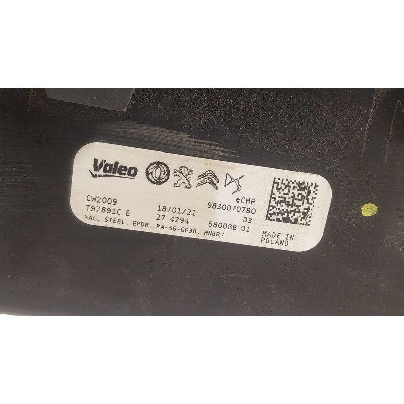 Recambio de radiador calefaccion / aire acondicionado para peugeot 208 ii (ub_, up_, uw_, uj_) e-208 referencia OEM IAM 98300707