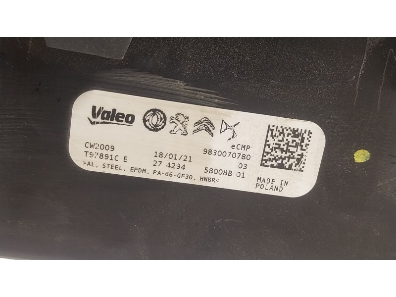Recambio de radiador calefaccion / aire acondicionado para peugeot 208 ii (ub_, up_, uw_, uj_) e-208 referencia OEM IAM 98300707