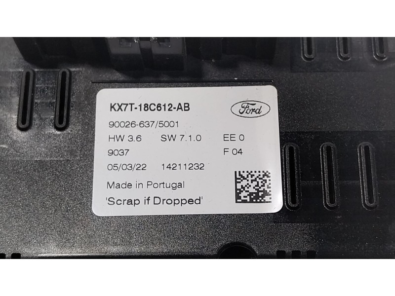 Recambio de mando climatizador para ford focus iv (hn) 1.0 ecoboost referencia OEM IAM 2640502 KX7T18C612AB 