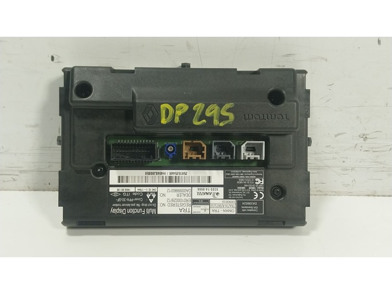 Recambio de pantalla multifuncion para renault zoe (bfm_) zoe (bfmc, bfmd) referencia OEM IAM 259150869R 259152544R 