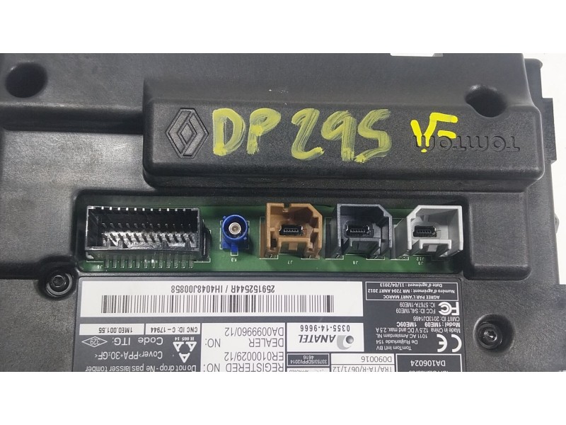 Recambio de pantalla multifuncion para renault zoe (bfm_) zoe (bfmc, bfmd) referencia OEM IAM 259150869R 259152544R 