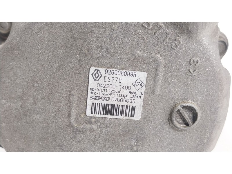 Recambio de compresor aire acondicionado para renault zoe (bfm_) zoe (bfmc, bfmd) referencia OEM IAM 926008999R 926008999R 
