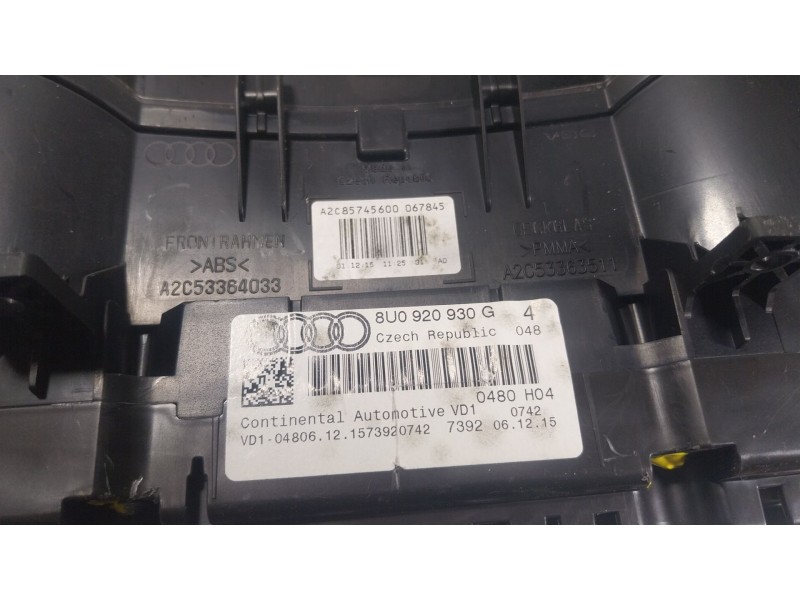 Recambio de cuadro instrumentos para audi q3 (8ub, 8ug) 2.0 tdi referencia OEM IAM 8U0920930G 8U0920930G 