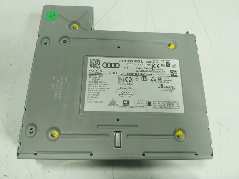 Recambio de sistema navegacion gps para audi a3 sportback (8ya, 8yf) 35 tfsi referencia OEM IAM 8Y0035043L 8Y0035043L 
