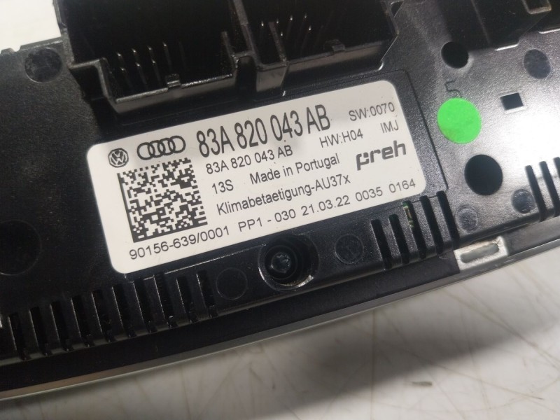 Recambio de mando climatizador para audi q3 (f3b) 35 tdi referencia OEM IAM 83A820043ABIMJ 83A820043AB 