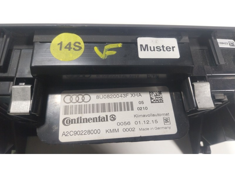 Recambio de mando climatizador para audi q3 (8ub, 8ug) 2.0 tdi referencia OEM IAM 8U0820043FXHA 8U0820043F 