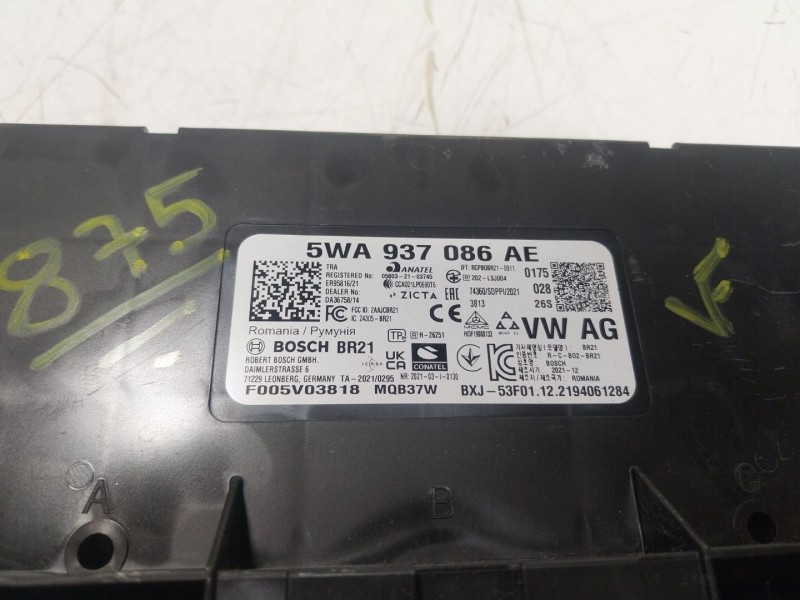 Recambio de modulo electronico para audi a3 sportback (8ya, 8yf) 35 tfsi referencia OEM IAM 5WA937086AG 5WA937086AE 