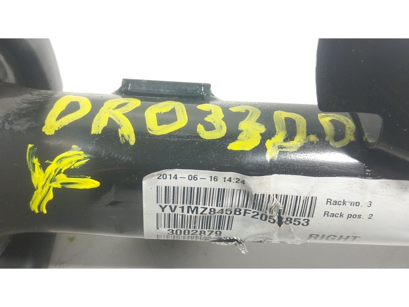 Recambio de amortiguador delantero derecho para volvo v40 hatchback (525) d2 referencia OEM IAM 31387746 3002879 