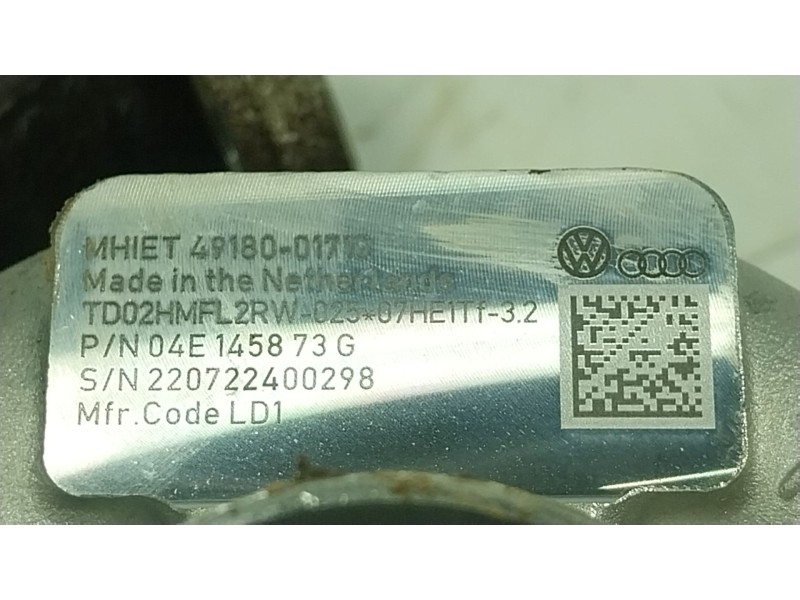 Recambio de turbocompresor para cupra leon sportstourer (kl8) 1.4 tsi phev referencia OEM IAM  04E145873G 