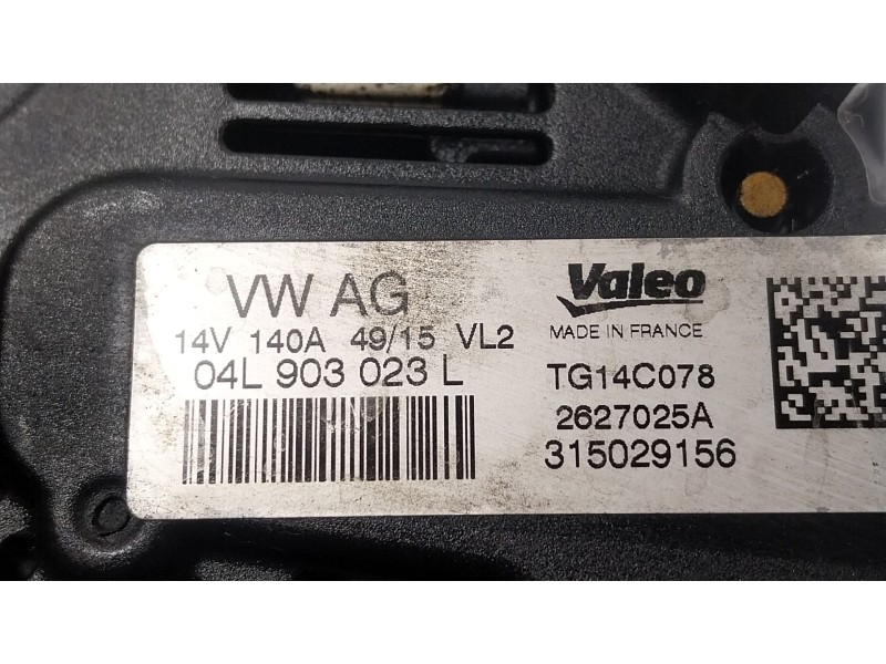 Recambio de alternador para audi q3 (8ub, 8ug) 2.0 tdi referencia OEM IAM 04L903023L 04L903023L 