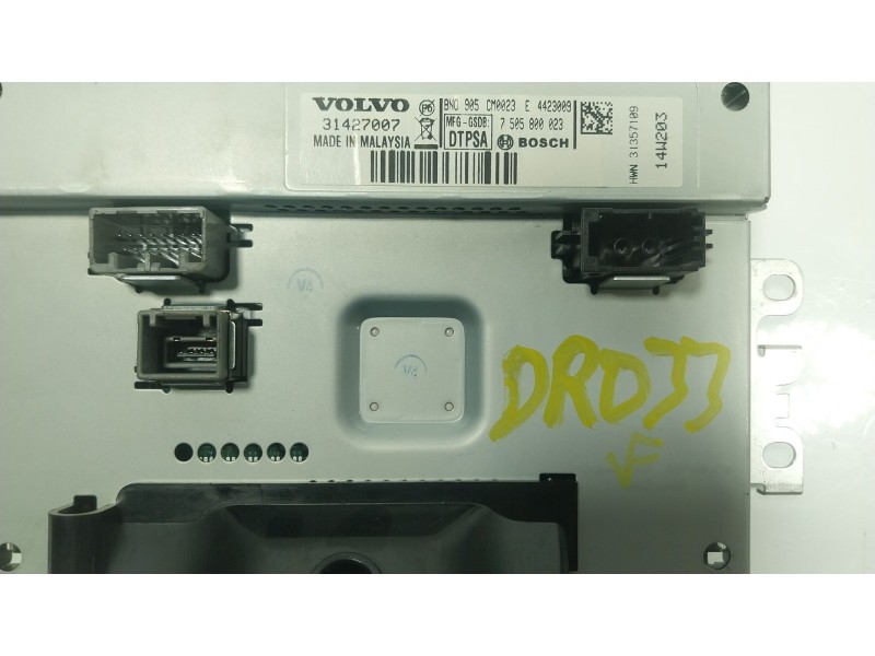 Recambio de pantalla multifuncion para volvo v40 hatchback (525) d2 referencia OEM IAM 36001983 31427007 