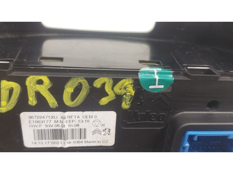 Recambio de mando climatizador para peugeot 2008 i (cu_) 1.6 hdi referencia OEM IAM  96722471 