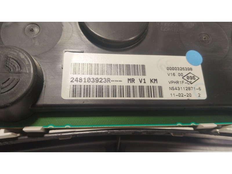 Recambio de cuadro instrumentos para dacia dokker furgoneta/monovolumen 1.6 referencia OEM IAM 248103923R 248103923R 