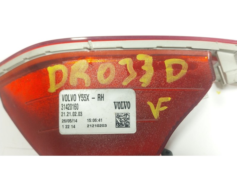 Recambio de piloto trasero antiniebla derecho para volvo v40 hatchback (525) d2 referencia OEM IAM 31395551 31420160 