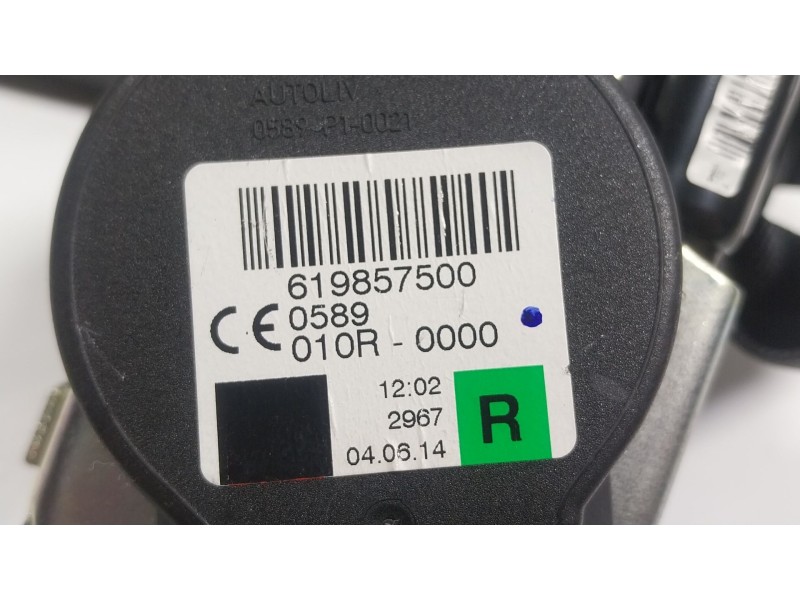 Recambio de cinturon seguridad delantero derecho para volvo v40 hatchback (525) d2 referencia OEM IAM 31418479 31390454 