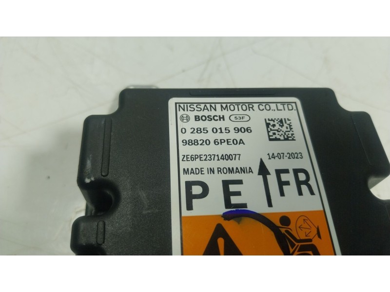 Recambio de centralita airbag para nissan juke (f16_) 1.6 hybrid referencia OEM IAM K88206PE0A 988206PE0A 