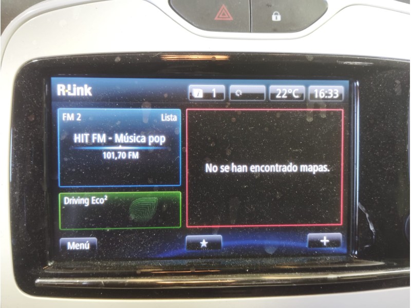 Recambio de pantalla multifuncion para renault zoe (bfm_) zoe (bfmc, bfmd) referencia OEM IAM 259150869R 259152544R 