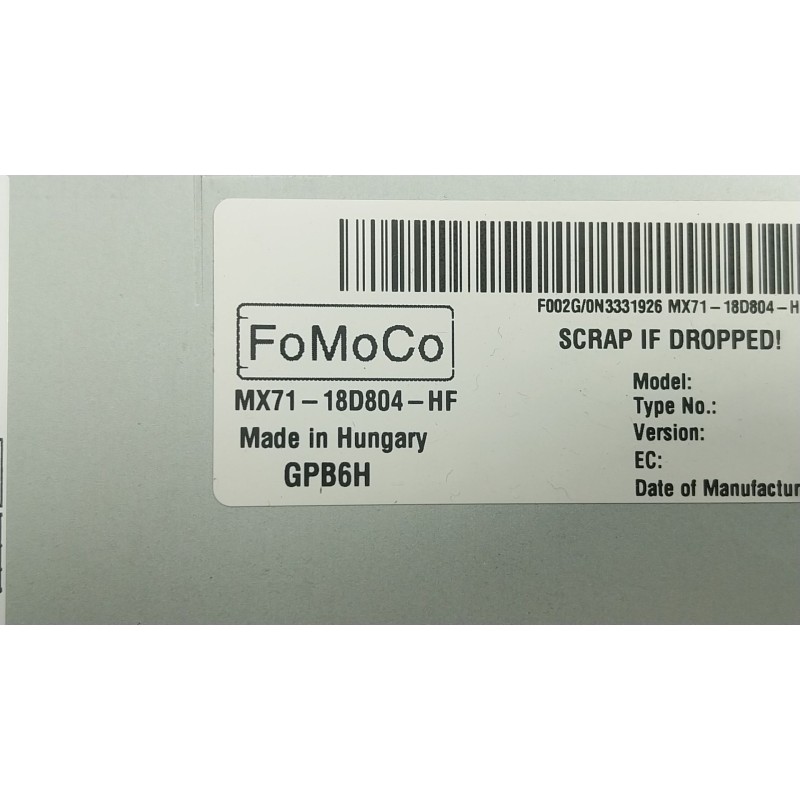 Recambio de sistema audio / radio cd para ford focus iv (hn) 1.0 ecoboost referencia OEM IAM 2751850 MX7118D804HF 