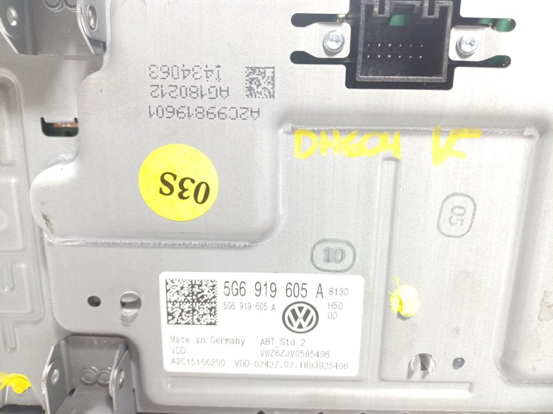 Recambio de pantalla multifuncion para volkswagen polo 1.6 tdi dpf referencia OEM IAM  5G6919605A 