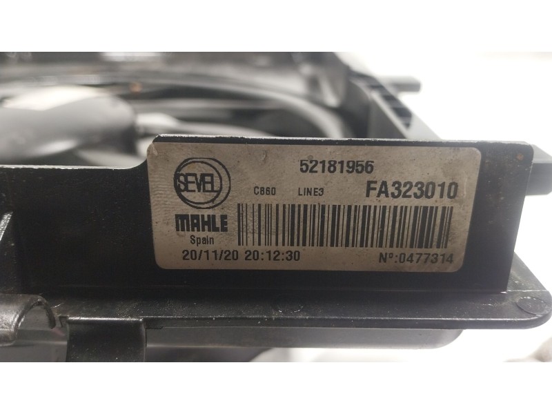 Recambio de electroventilador para peugeot boxer furgoneta 2.2 bluehdi 140 referencia OEM IAM  52181956 