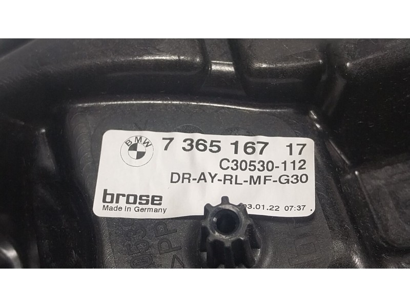 Recambio de elevalunas trasero izquierdo para bmw 5 (g30, f90) 530 d xdrive referencia OEM IAM 51337487087 736516717 