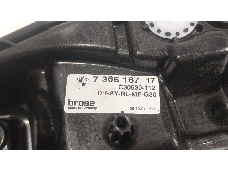 Recambio de elevalunas trasero izquierdo para bmw 5 (g30, f90) 530 i xdrive referencia OEM IAM 51337487087 736516717 