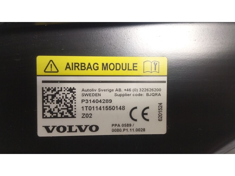 Recambio de airbag delantero izquierdo para volvo v40 hatchback (525) d2 referencia OEM IAM 31404289 P31404289 